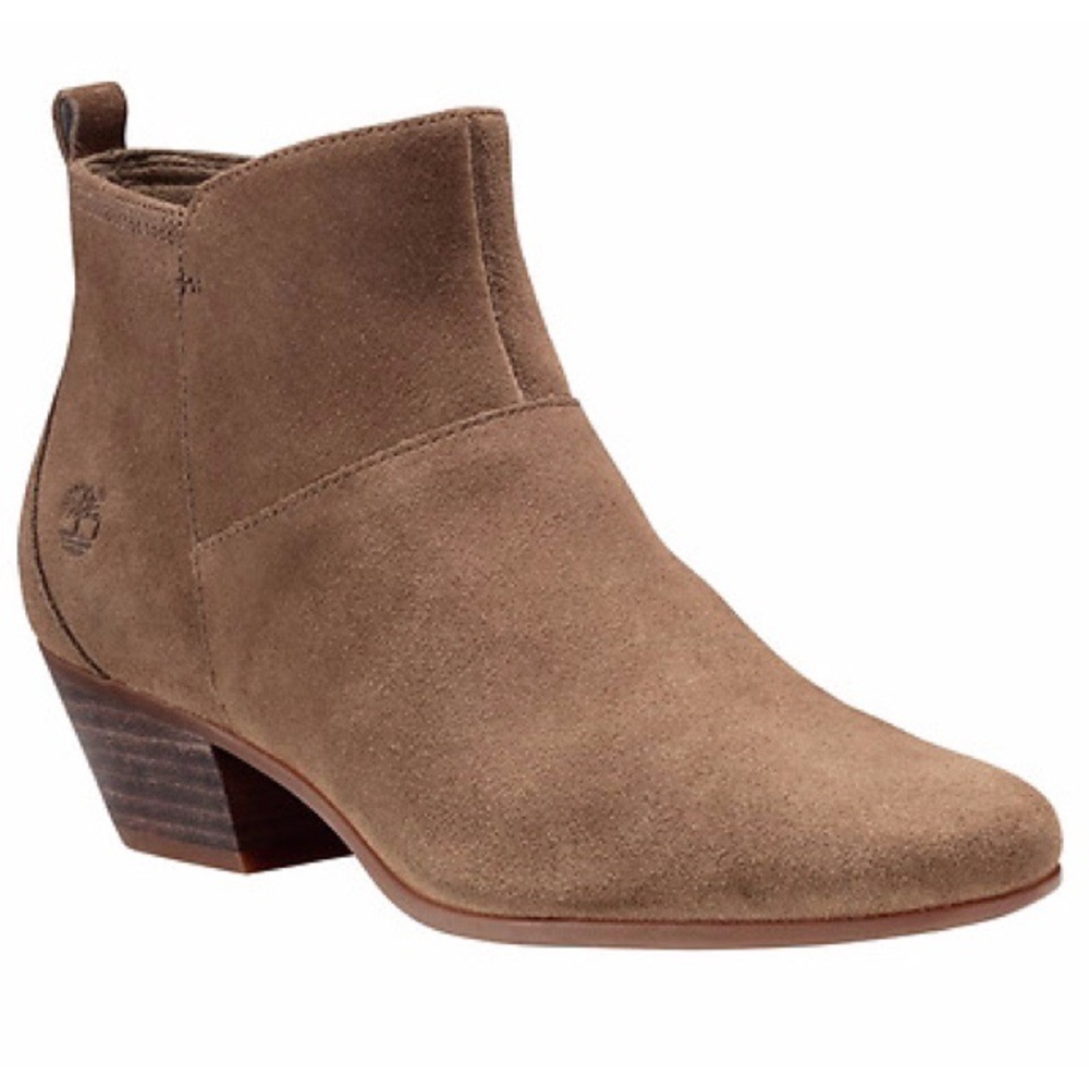 Timberland 9 Carleton Side Zip Suede Ankle Booties